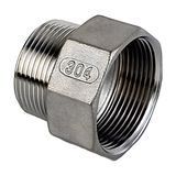 Переходник резьбовой нержавеющий AISI 304 DN 50врx32нр (2"x1 1/4")