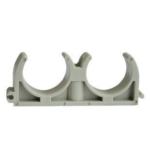Кріплення для труб подвійне поліпропіленове GF Hakan &Oslash; 20
