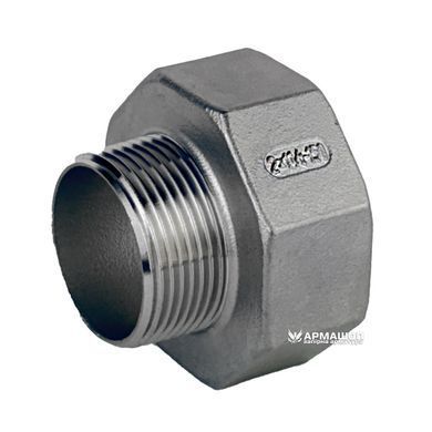 Переходник резьбовой нержавеющий AISI 304 DN 50врx32нр (2"x1 1/4")