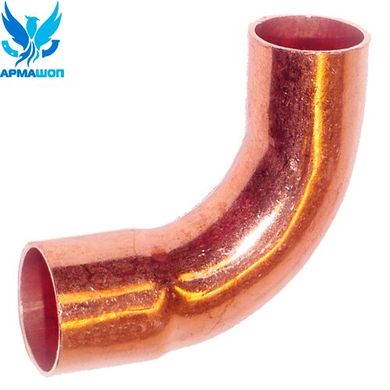 Copper elbow long 90° (one coupling) DN 10