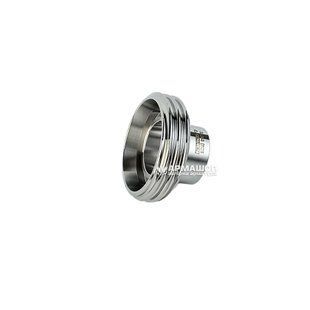 Threaded stainless steel fitting for dairy coupling DIN AISI 304 DN 25