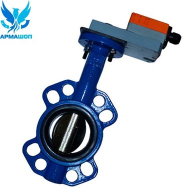 Butterfly valve Vitech with cast iron disk with electric drive Belimo SM DN 50