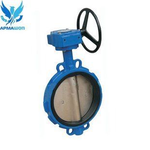 Butterfly Valve with stainless steel disk DN 200 with gear