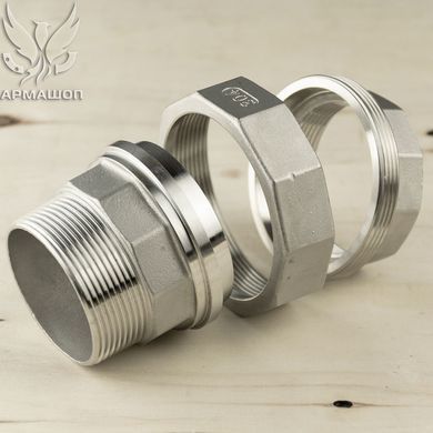 Американка нержавеющая AISI 304 с в-н резьбой DN 80 (3")