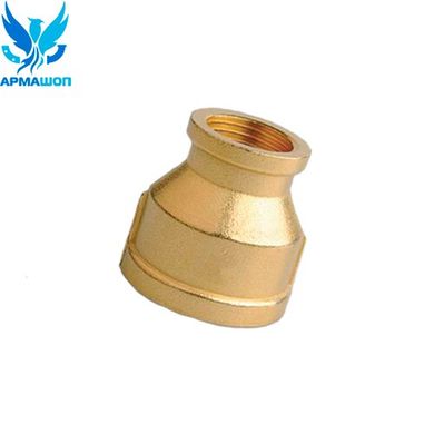 Brass reducing coupling DN 32x20 (1 1/4"x3/4")