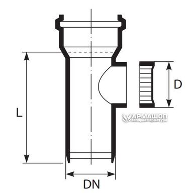 Ревизия для внутренней канализации Magnaplast HTplus HTRE 110 мм