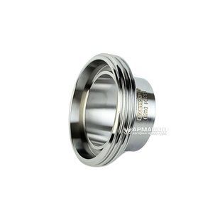 Threaded stainless steel fitting for dairy coupling DIN AISI 304 DN 50