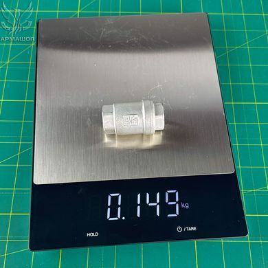 Клапан обратный муфтовый нержавеющий AISI 304 DN 15 (1/2")
