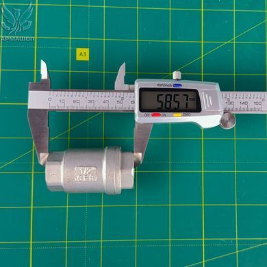 Клапан обратный муфтовый нержавеющий AISI 304 DN 15 (1/2")