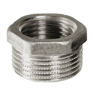 Nickel plated reducing bush M-F Comisa DN 20x15 (3/4"x1/2")