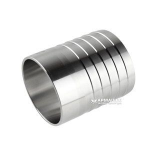 Welded stainless steel hose fitting DIN AISI 304 DN 50 (52x2,0)