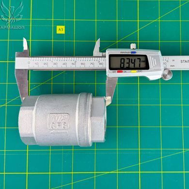 Клапан обратный муфтовый нержавеющий AISI 304 DN 32 (1 1/4")