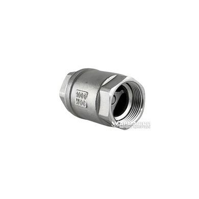 Клапан обратный муфтовый нержавеющий AISI 304 DN 32 (1 1/4")
