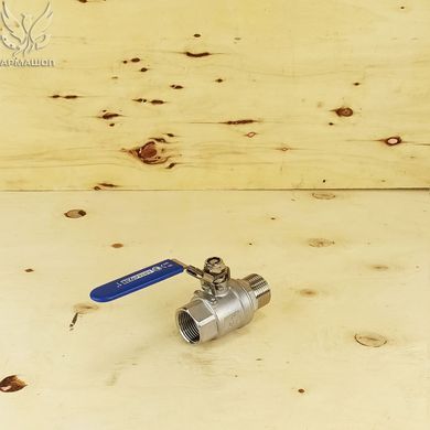 Кран шаровый нержавеющий двухсоставной муфтовый Armaval В-Н DN 25 (1")