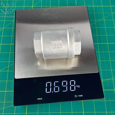 Клапан обратный муфтовый нержавеющий AISI 304 DN 40 (1 1/2")