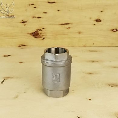Клапан обратный муфтовый нержавеющий AISI 304 DN 40 (1 1/2")