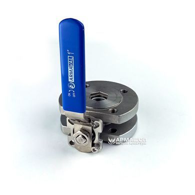 Stainless steel ball valve wafer type with platform Armaval DN 25