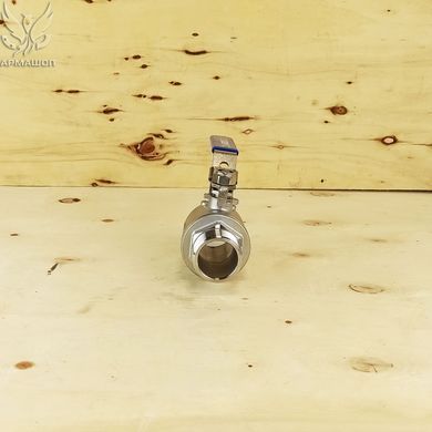 Кран шаровый нержавеющий двухсоставной муфтовый Armaval В-Н DN 32 (1 1/4")