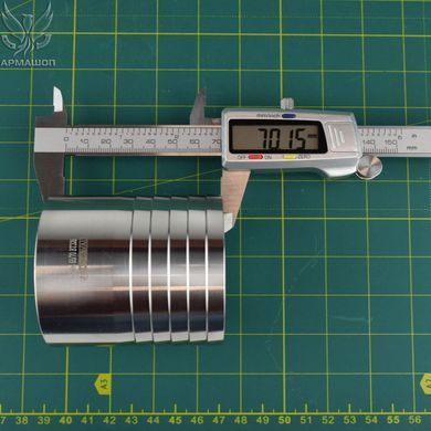 Штуцер для шланга нержавеющий приварной DIN AISI 304 DN 65 (70x3,0)