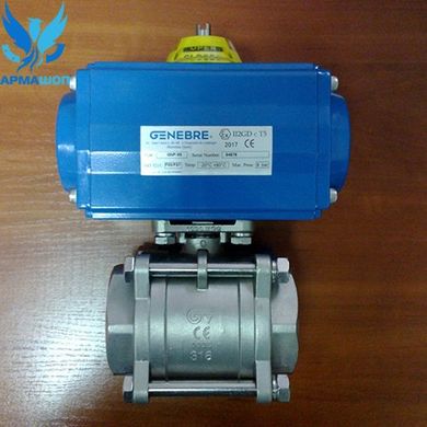 Ball valve coupling stainless Genebre 2025 DN 50 with GNP 44 drive