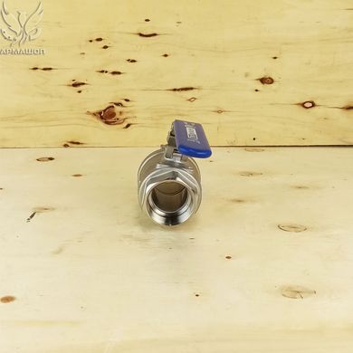 Кран шаровый нержавеющий двухсоставной муфтовый Armaval В-Н DN 40 (1 1/2")