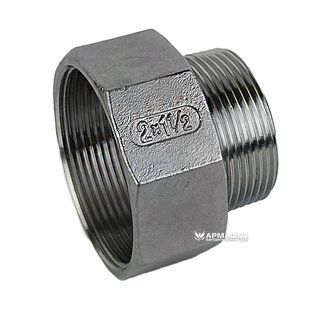 Переходник резьбовой нержавеющий AISI 304 DN 50врx40нр (2"x1 1/2")