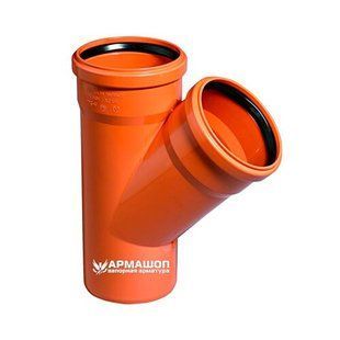 Tee for the external sewerage Magnaplast KGEA 500/250 mm 45&deg;