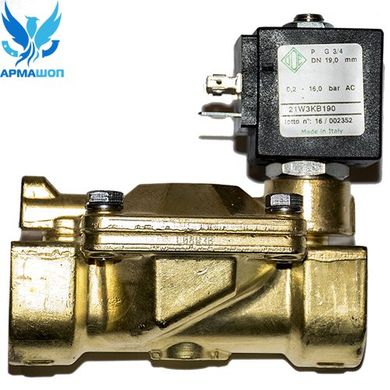Solenoid valve ODE 21W3KB190 normally closed 3/4"