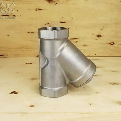 Фільтр сітчастий муфтовий нержавіючий AISI 304 DN 65 (2 1/2")