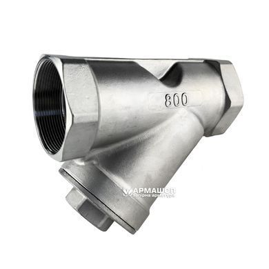 Фільтр сітчастий муфтовий нержавіючий AISI 304 DN 65 (2 1/2")