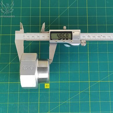 Переходник резьбовой нержавеющий AISI 304 DN 50врx40нр (2"x1 1/2")