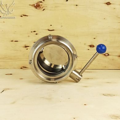 Shutter disc stainless steel thread/welding DIN AISI 304 DN 100