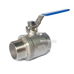 Ball valve stainless two-part DN 50 (2")