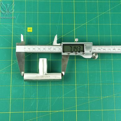 Трійник нержавіючий приварний полірований DIN AISI 304 DN 15 (18x1,5)