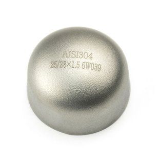 Заглушка нержавіюча еліптична DIN AISI 304 DN 25 (28x1,5)