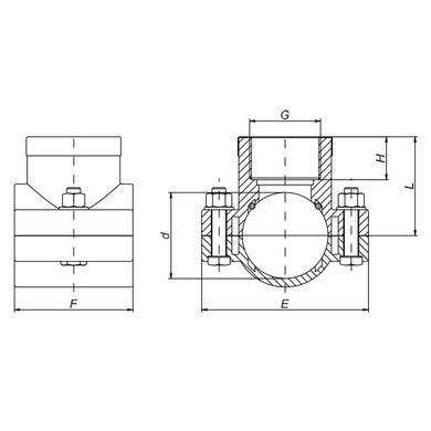 Хомут седловой Unidelta 1026 &Oslash; 200x4"