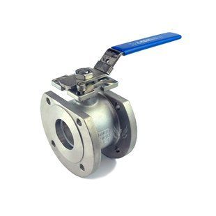 Stainless steel ball valve wafer type with platform Armaval DN 65