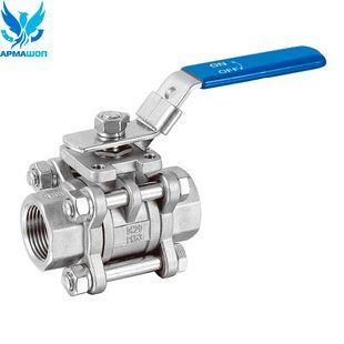 Ball valve stainless three-part AISI 304 DN 25 (1")