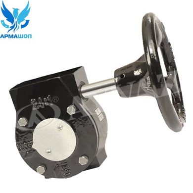 Butterfly valve for gas Ayvaz KV-9 with cast-iron disk DN 250 with reducer