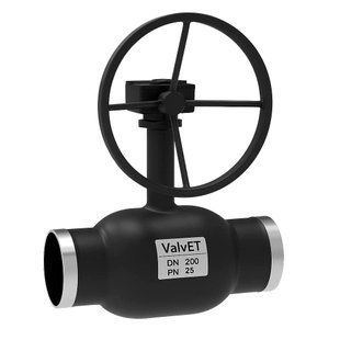 Кран шаровый приварной полнопроходной ValvET DN 150 PN 25 с редуктором