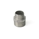 Ніпель перехідний нержавіюча сталь AISI 304 DN 20x25 (3/4"x1")
