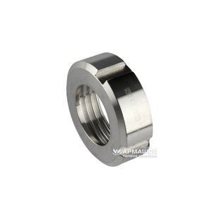 Stainless slotted nut for dairy coupling DIN AISI 304 DN 25