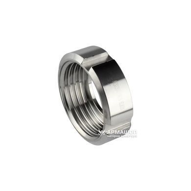 Stainless slotted nut for dairy coupling DIN AISI 304 DN 25