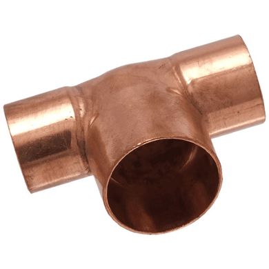 Copper reducing tee for soldering IBP Ø 10x12x10 mm