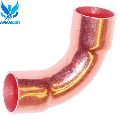 Copper elbow long 90° (two couplings) DN 10