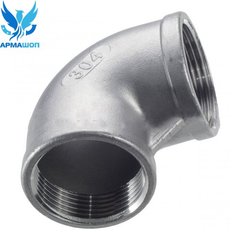 Stainless steel elbow AISI 304 with internal thread DN 80 (3")