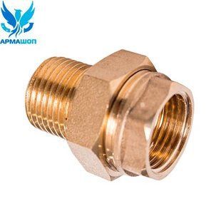 Brass coupling straight with internal-external thread DN 40 (1 1/2")