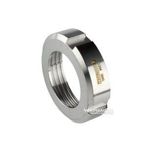 Stainless slotted nut for dairy coupling DIN AISI 304 DN 40