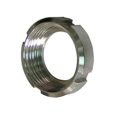 Stainless slotted nut for dairy coupling DIN AISI 304 DN 40