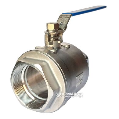 Ball valve stainless two-part DN 100 (4")
